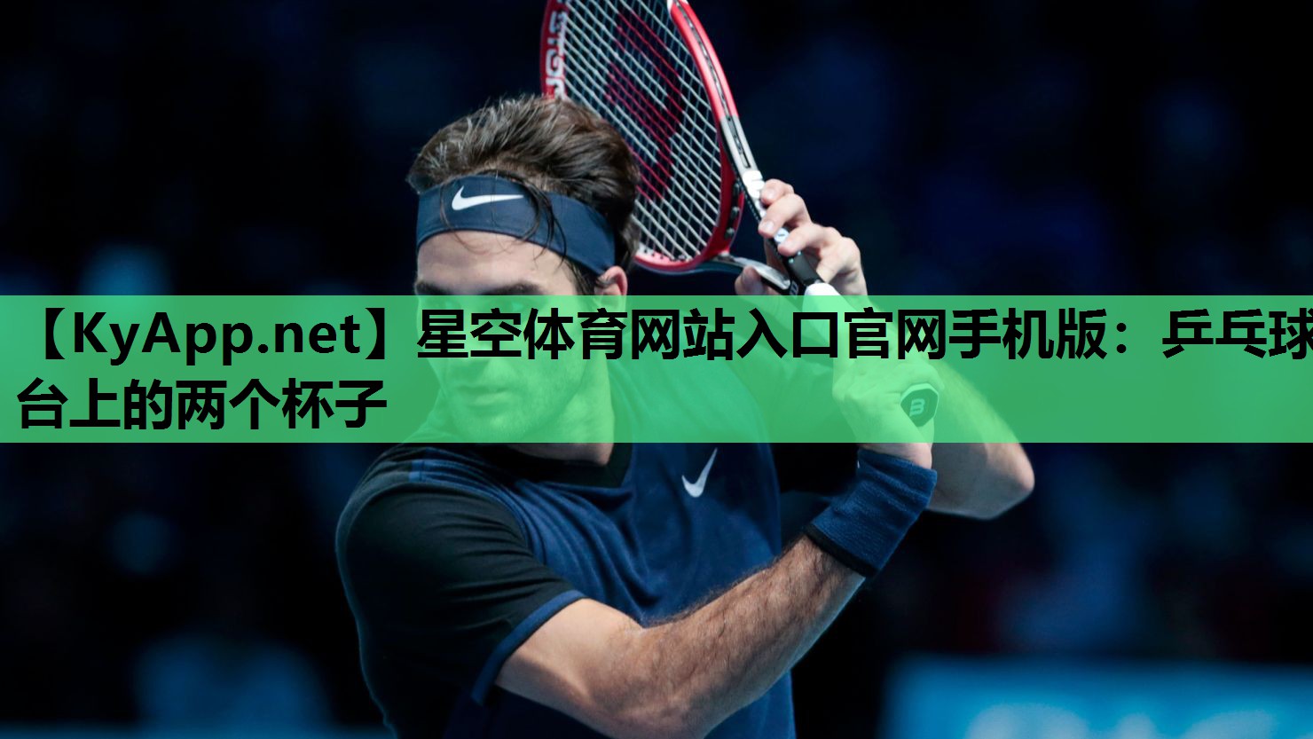 乒乓球台上的两个杯子