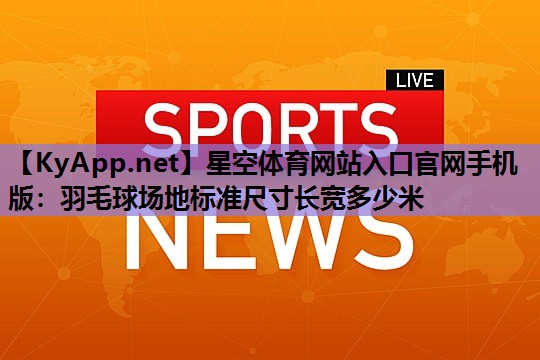 羽毛球场地标准尺寸长宽多少米